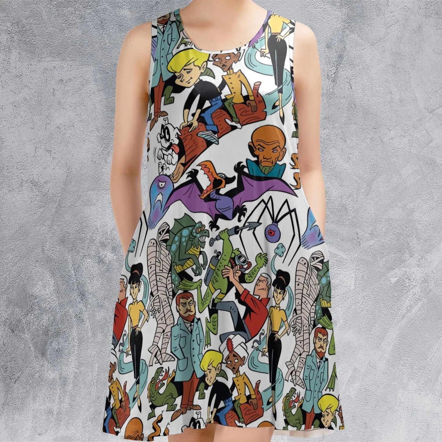 Casual Sleeveless Dress - 49JLDNLS