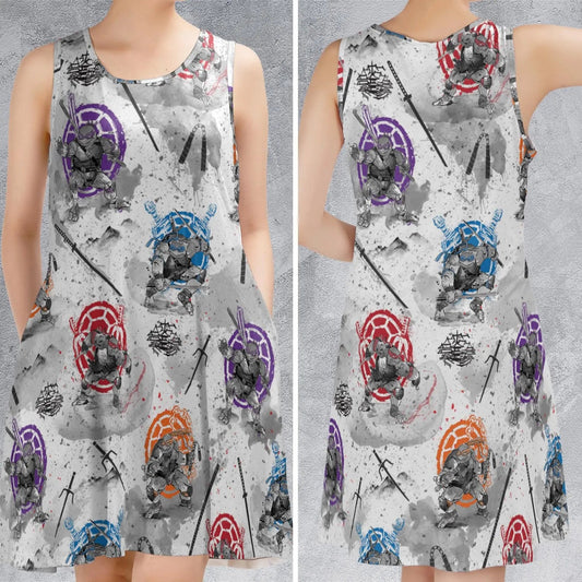 Casual Sleeveless Dress - 4UMDC8ZA