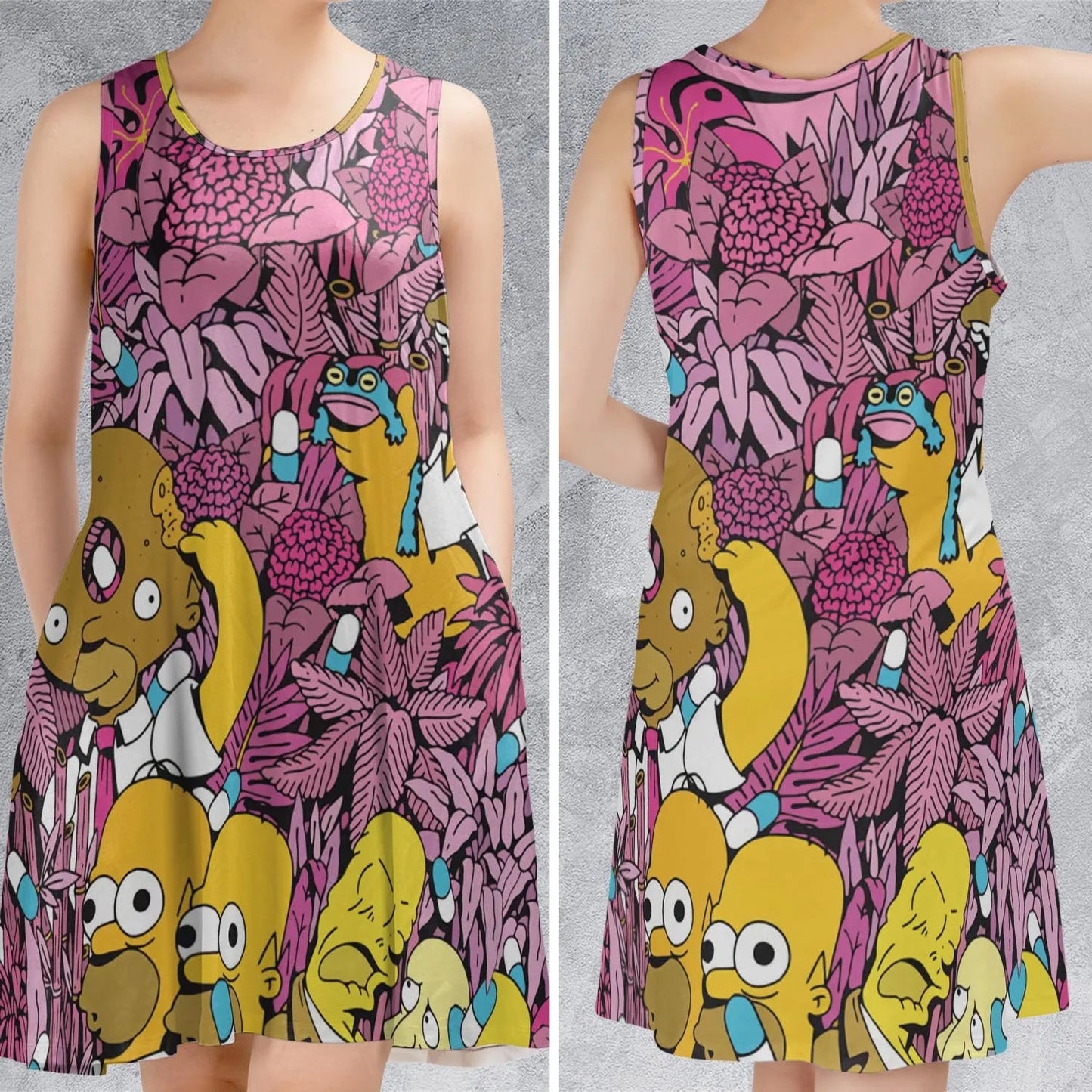 Casual Sleeveless Dress - B5L1NP4B