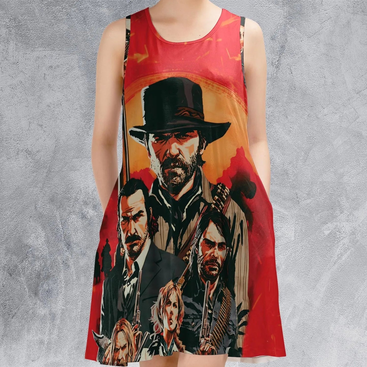 Casual Sleeveless Dress - TVKZQPC6