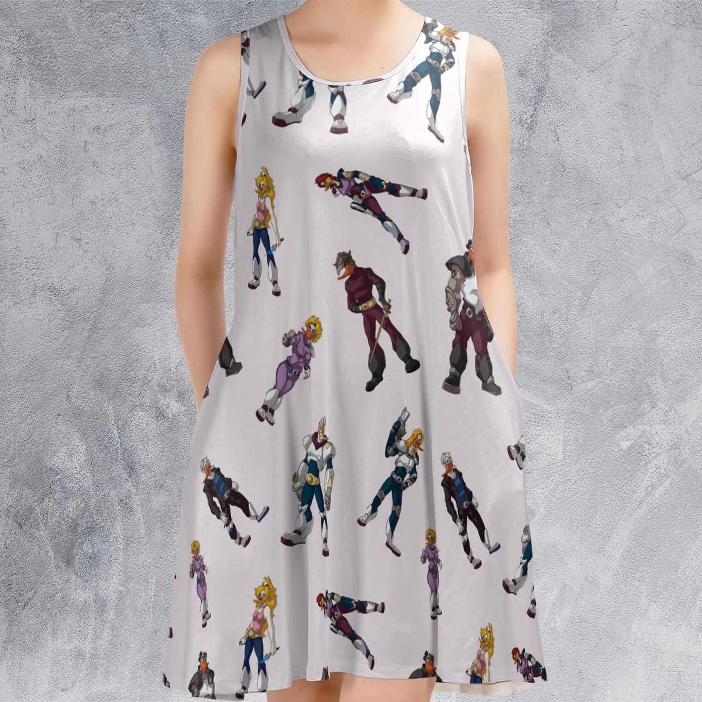 Casual Sleeveless Dress - F9KTZY49