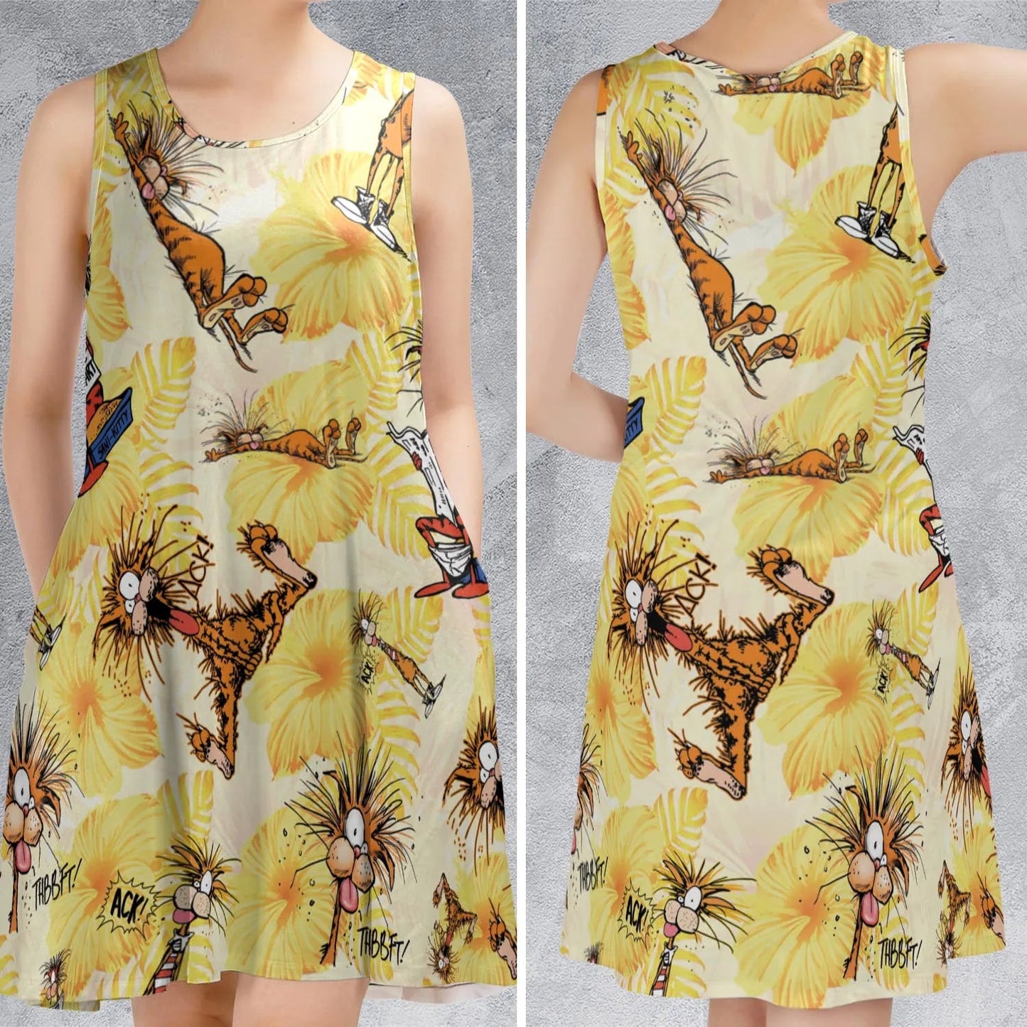 Casual Sleeveless Dress - 4JKMT3YH