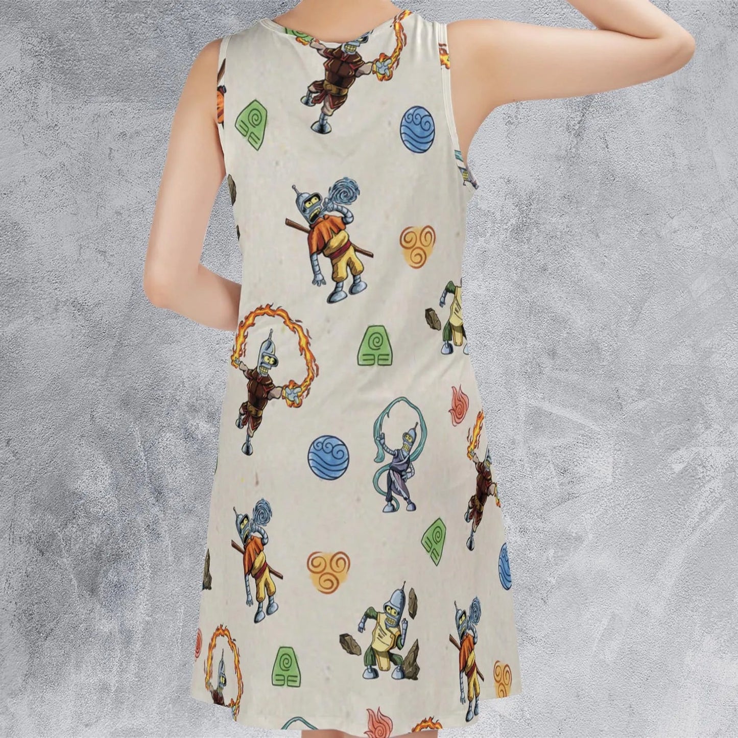 Casual Sleeveless Dress - MKTSG8SP