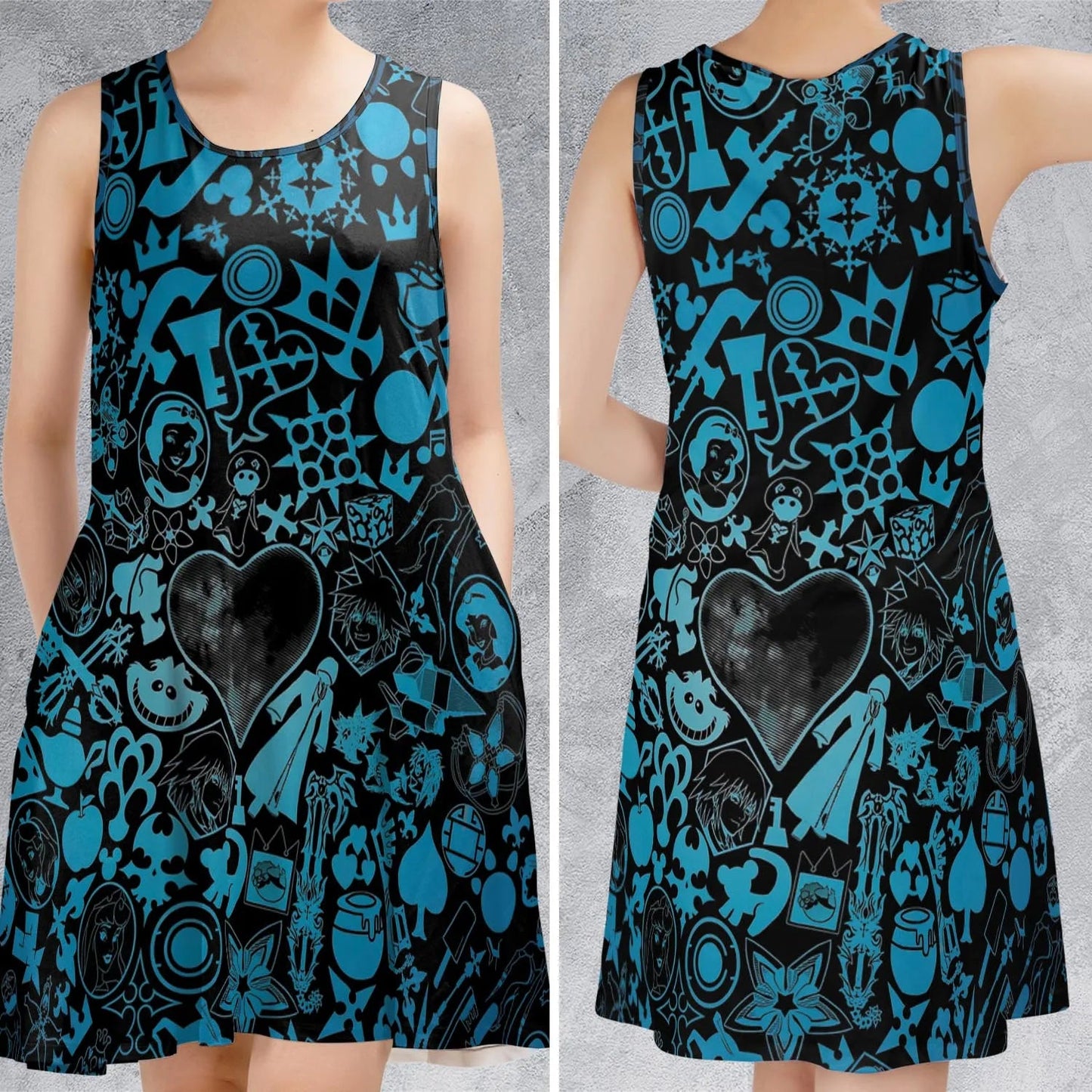 Casual Sleeveless Dress - RNFFJZYR