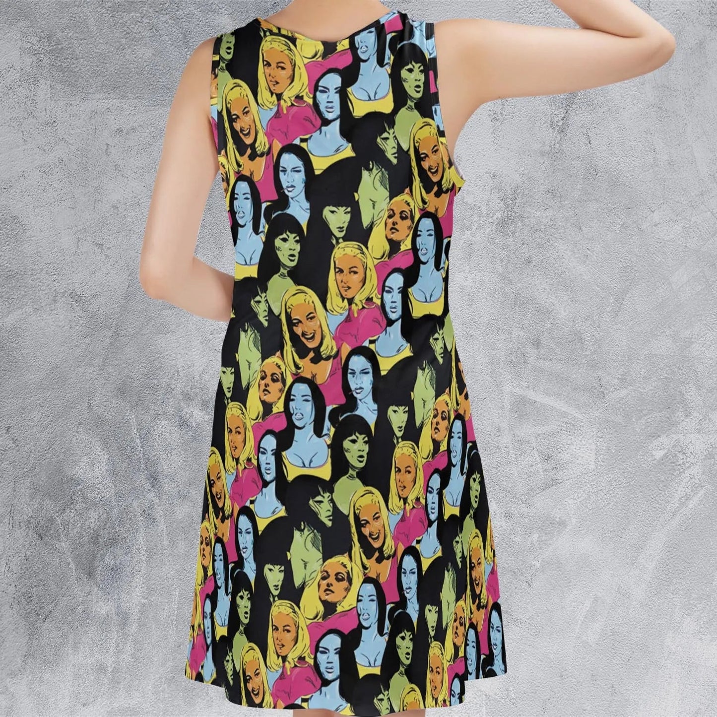 Casual Sleeveless Dress - L2M6P3WK
