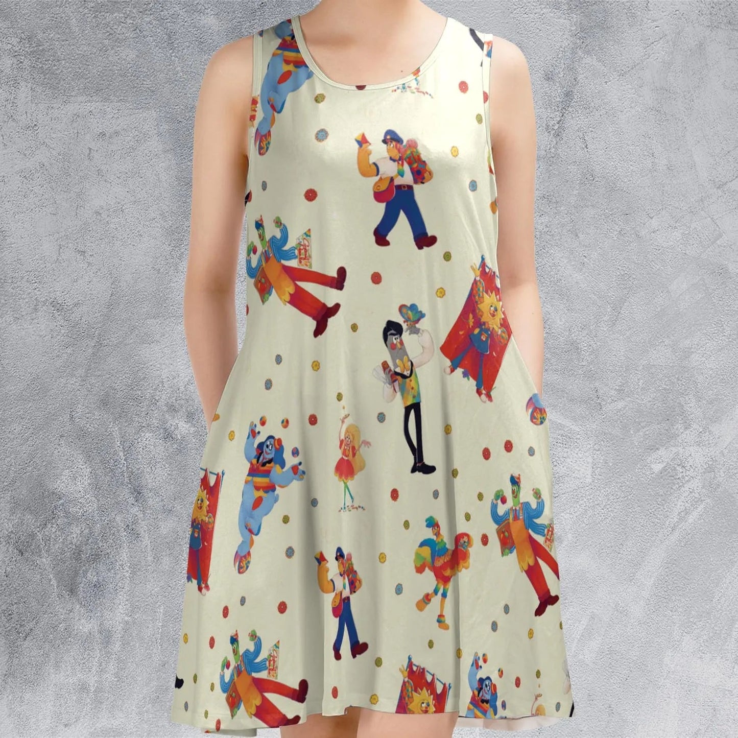 Casual Sleeveless Dress - MDLTEE3Q