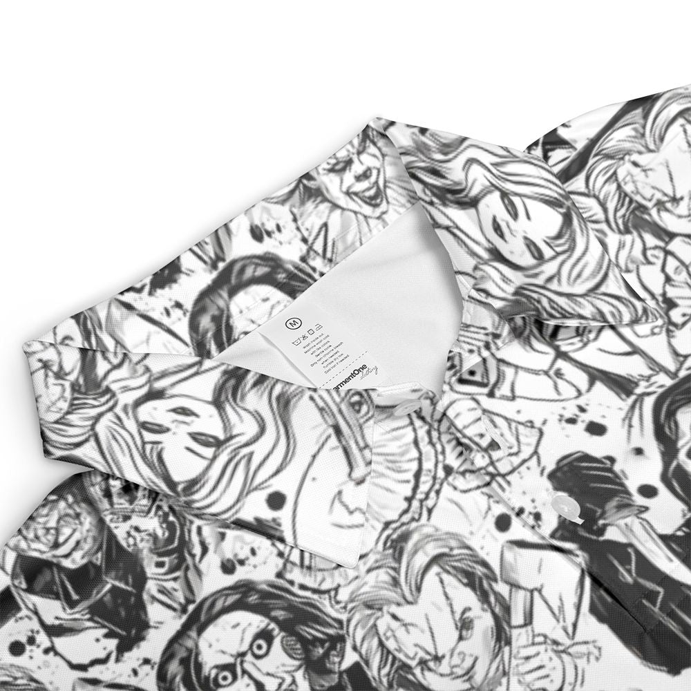 AOP Men/Women Polo Shirt - B2DETD98 -  - 3