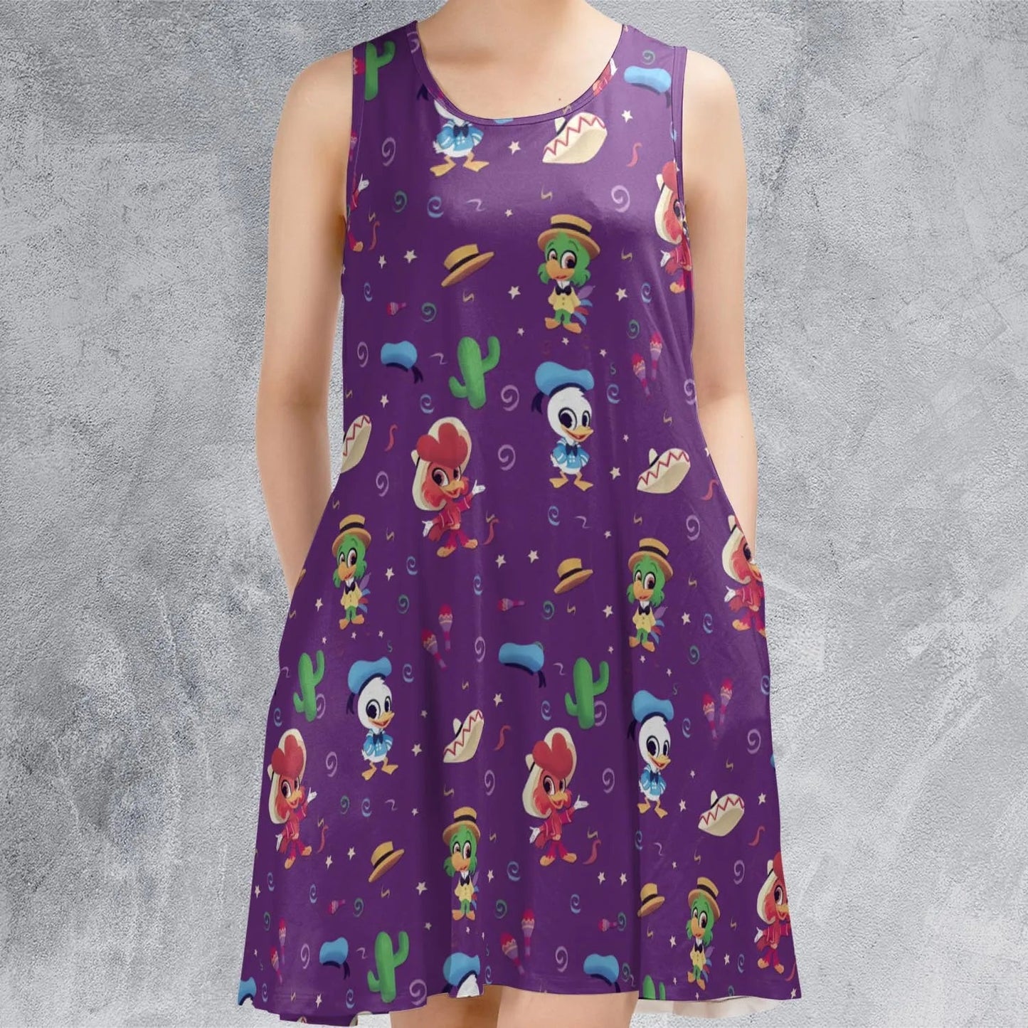 Casual Sleeveless Dress - N7CSRFRJ