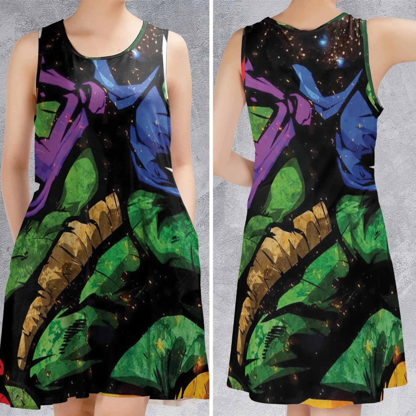 Casual Sleeveless Dress - C2LPA99L