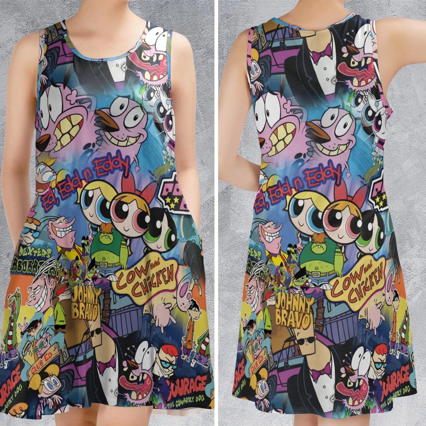 Casual Sleeveless Dress - TXJKTAAU