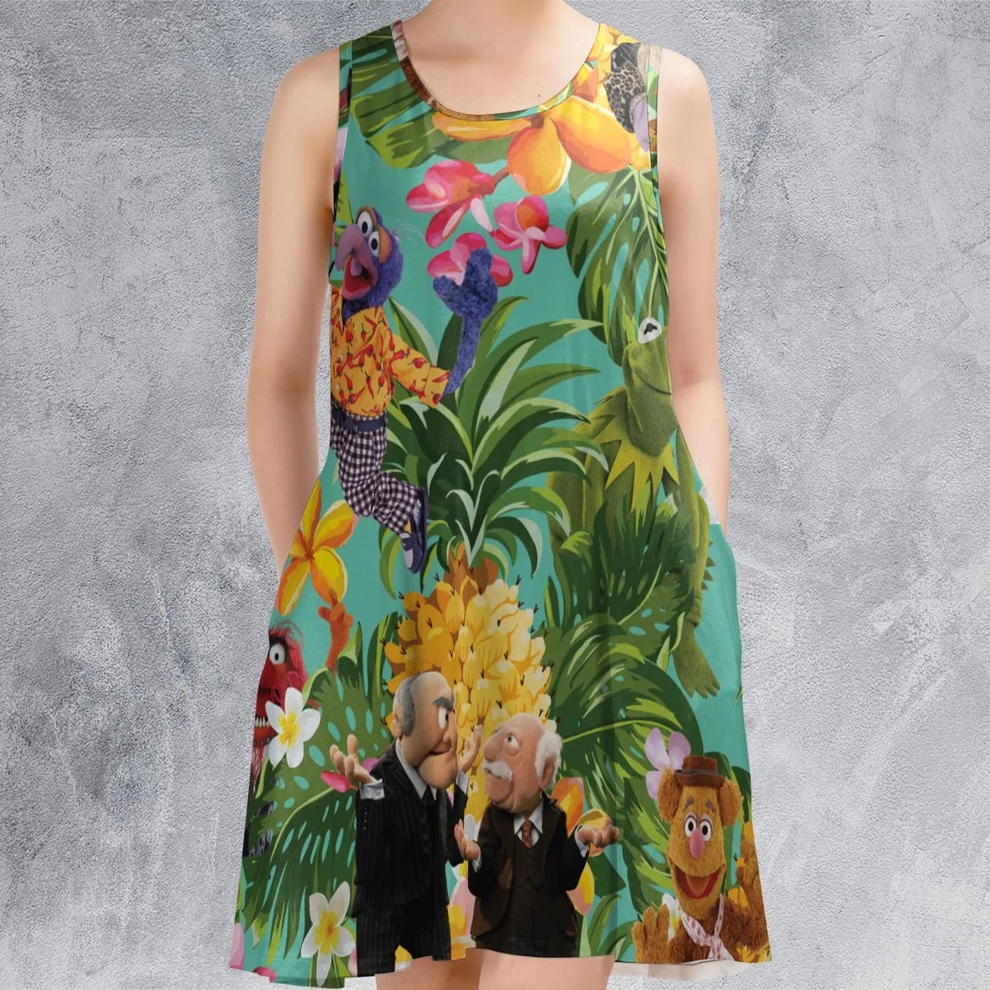 Casual Sleeveless Dress - RX1H8K8C