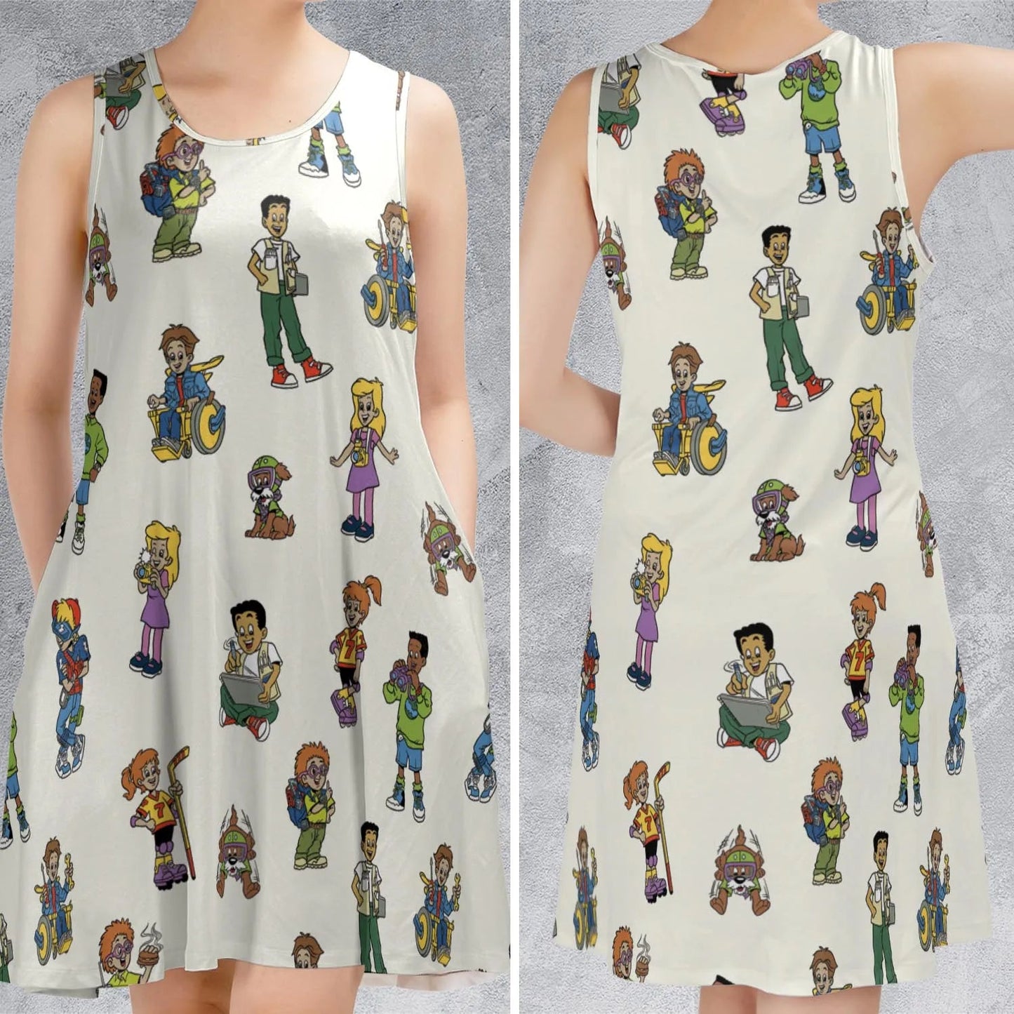 Casual Sleeveless Dress - 4N2AUF2X