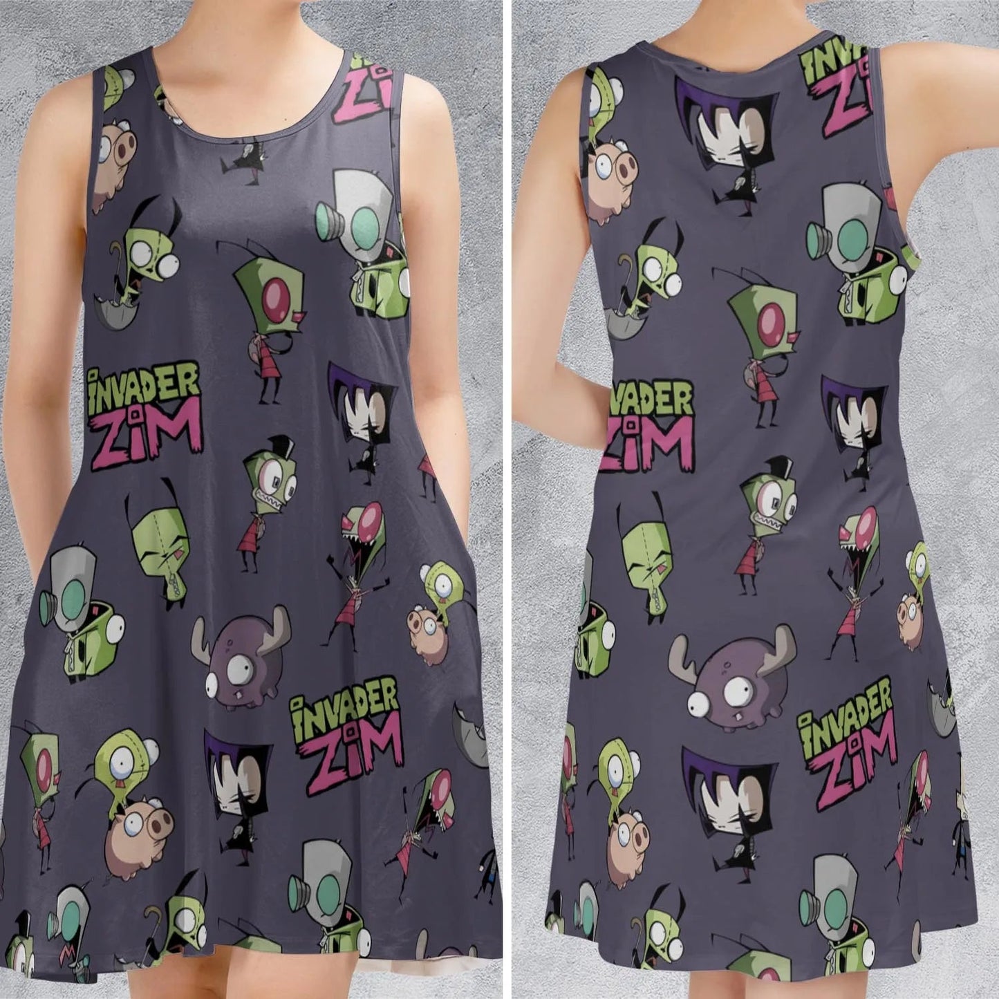Casual Sleeveless Dress - 39HHSN8S