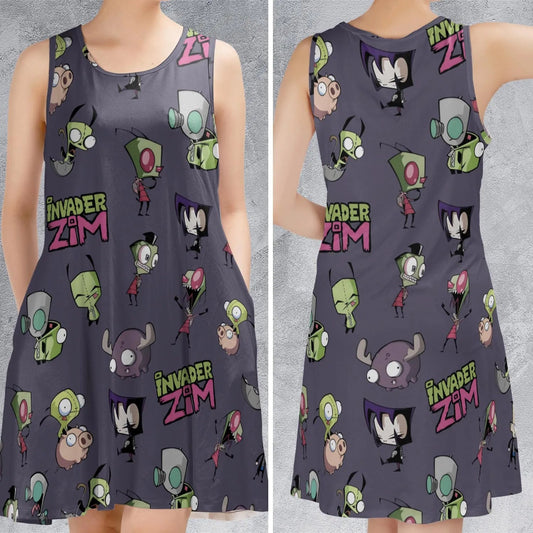 Casual Sleeveless Dress - 39HHSN8S