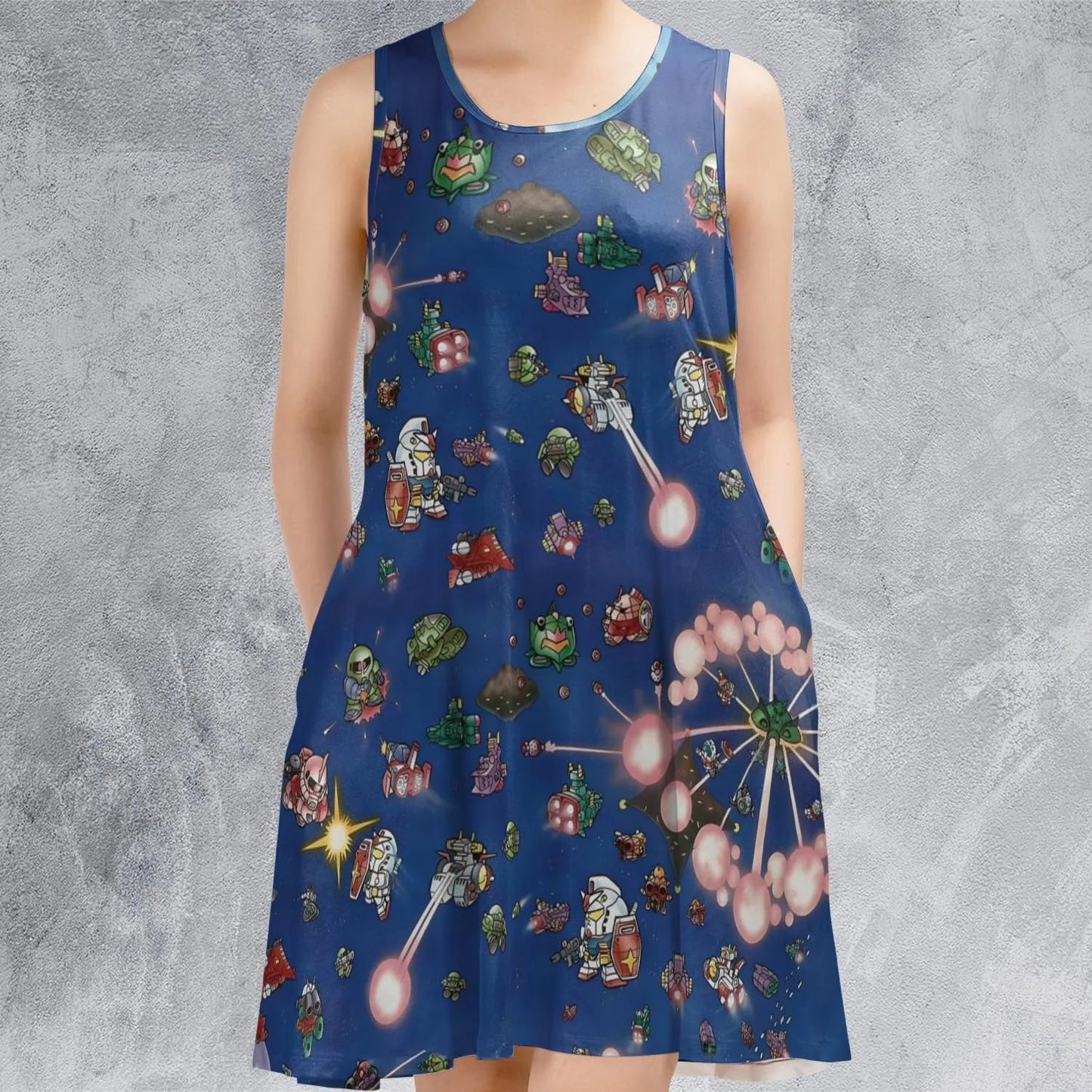Casual Sleeveless Dress - 45HUS1YQ