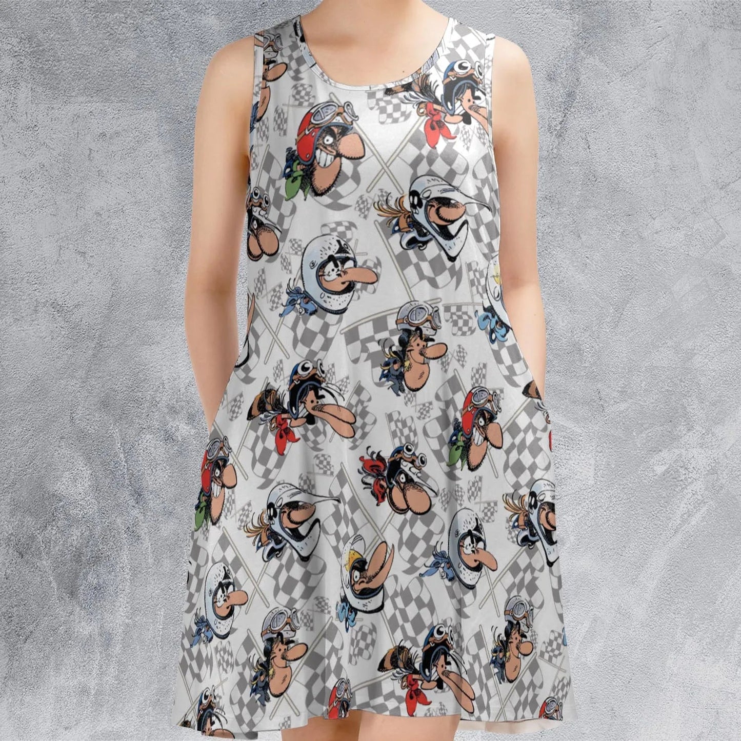 Casual Sleeveless Dress - SJM5GQPG