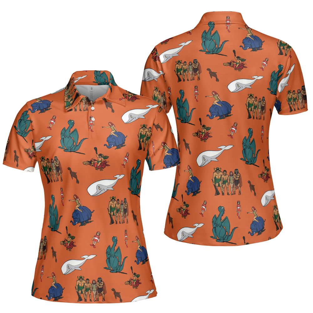 AOP Men/Women Polo Shirt - V3V2WXTT -  - 5
