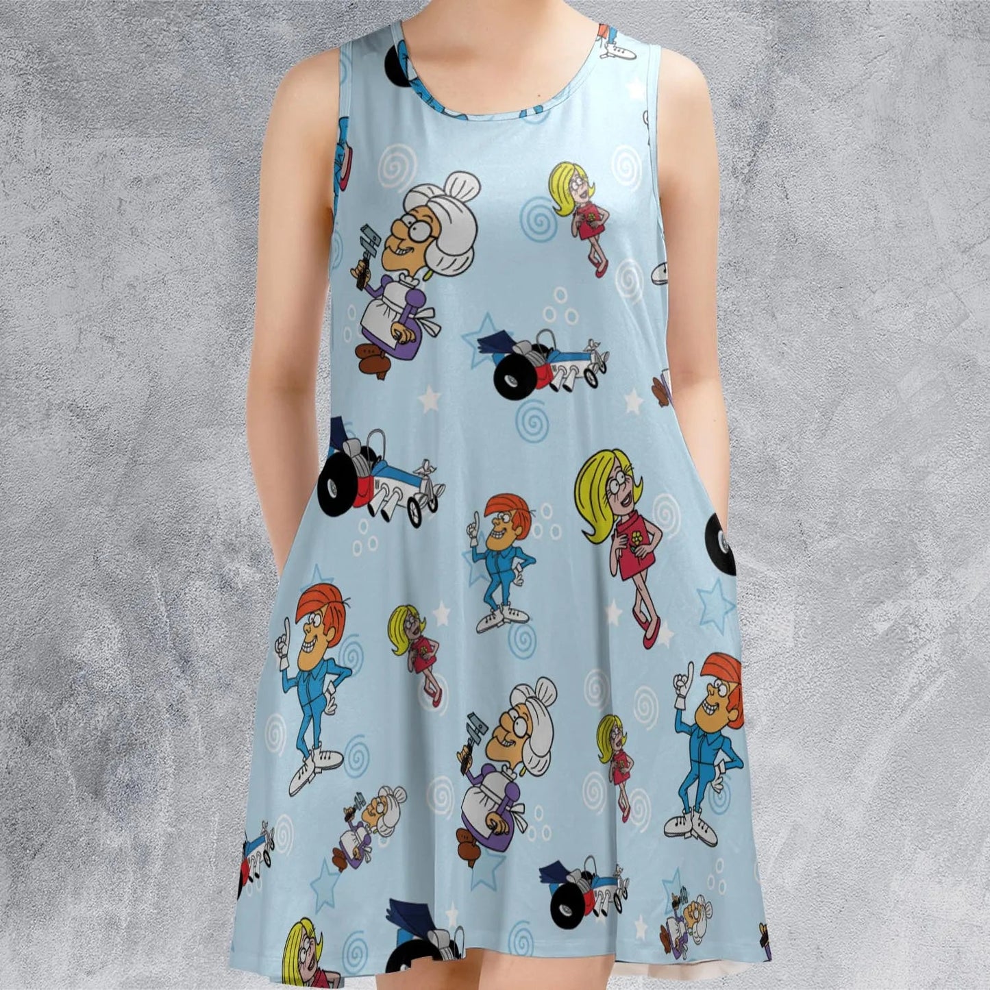 Casual Sleeveless Dress - RRKCVUZ2