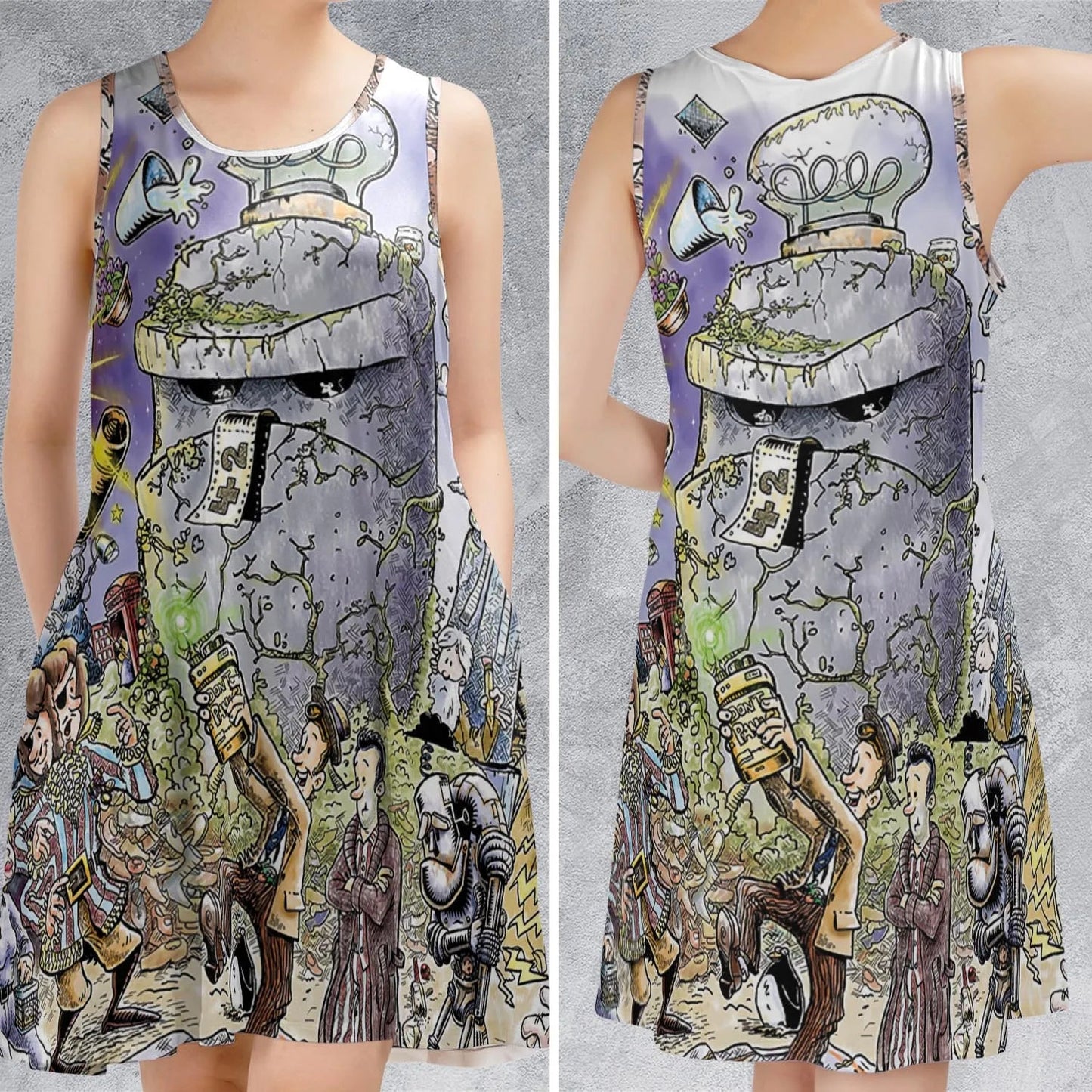 Casual Sleeveless Dress - FKJY2KS8