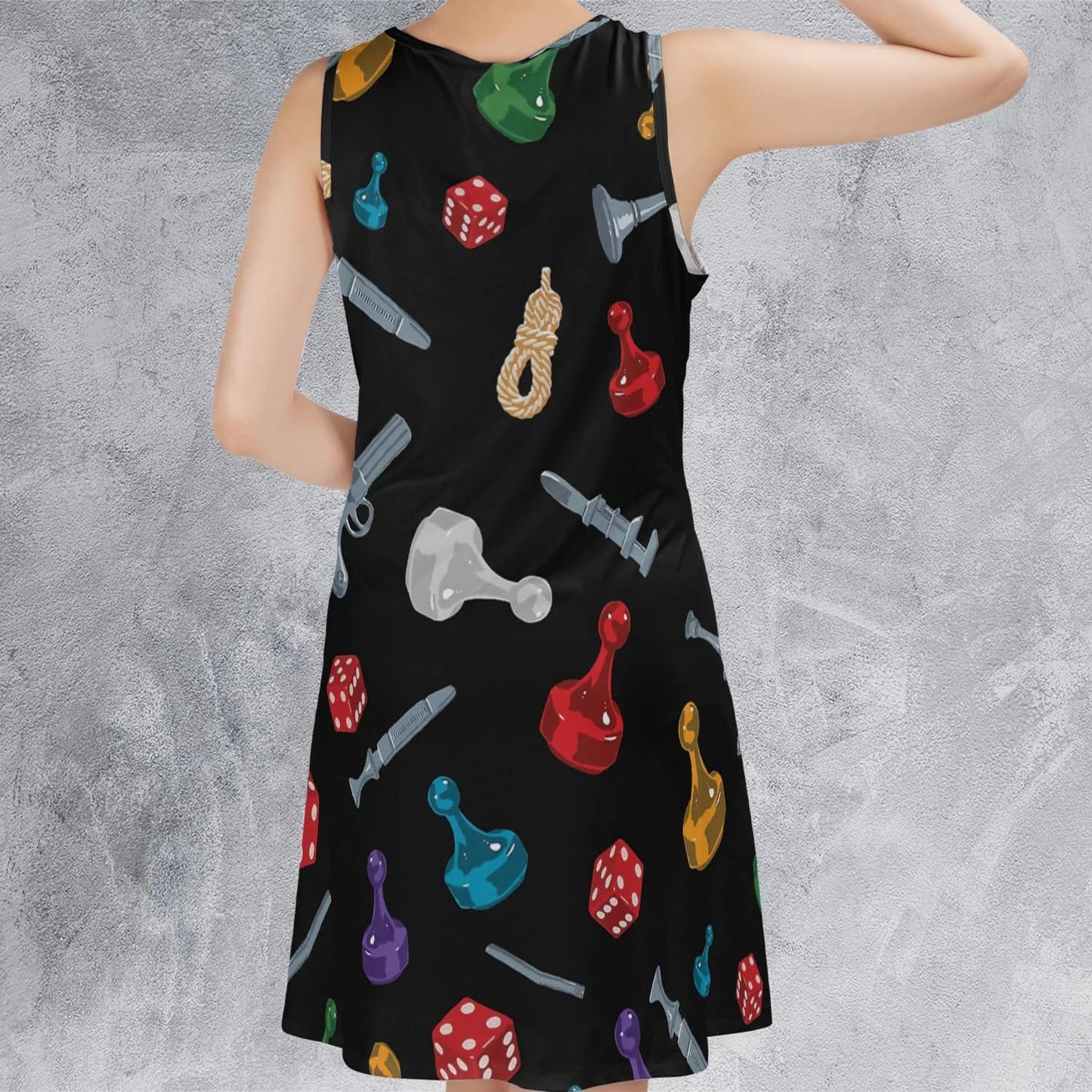 Casual Sleeveless Dress - V43T82CH