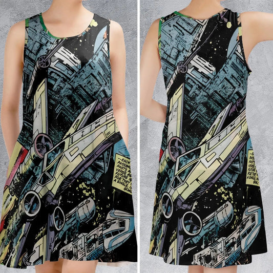 Casual Sleeveless Dress - 8YSNTLZV