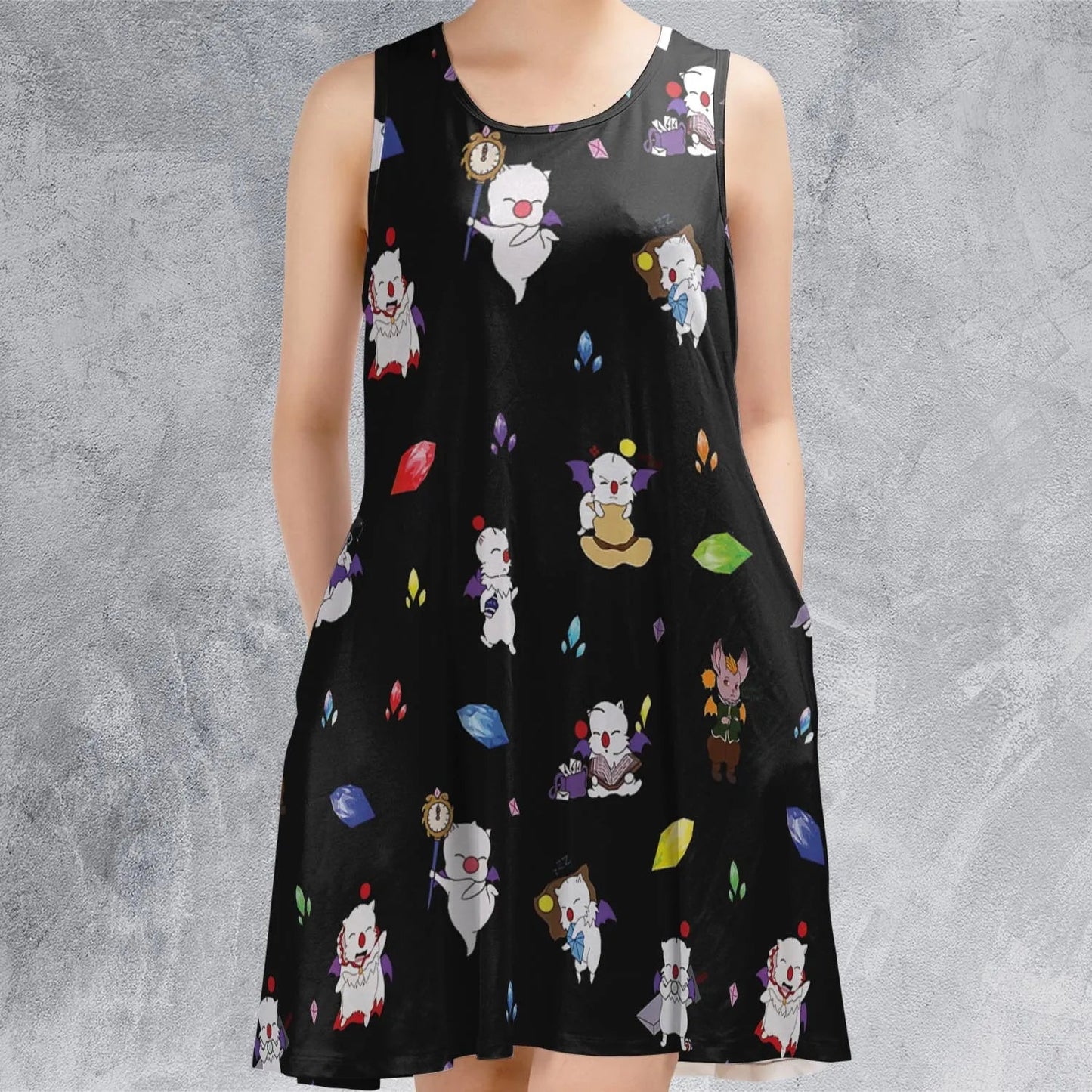 Casual Sleeveless Dress - AJ6XEXSD