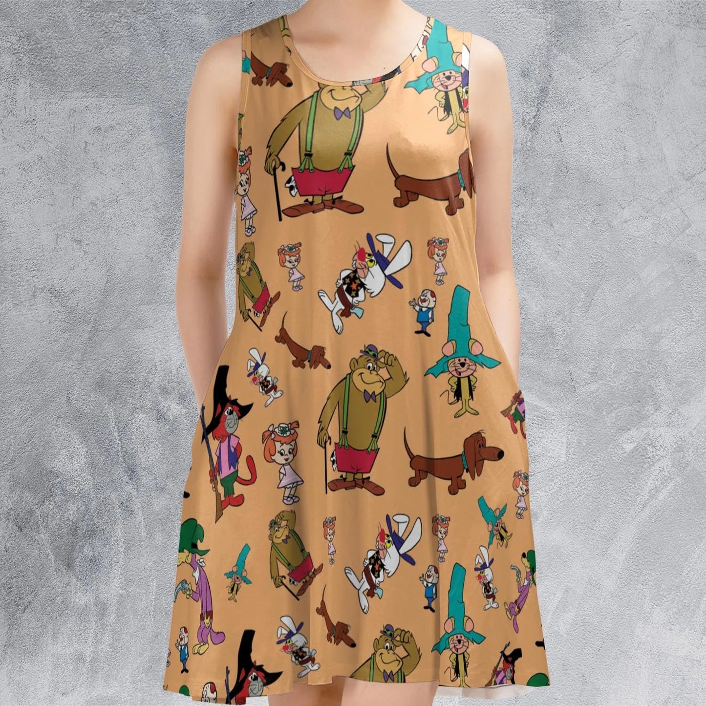 Casual Sleeveless Dress - DLJ5QMJH