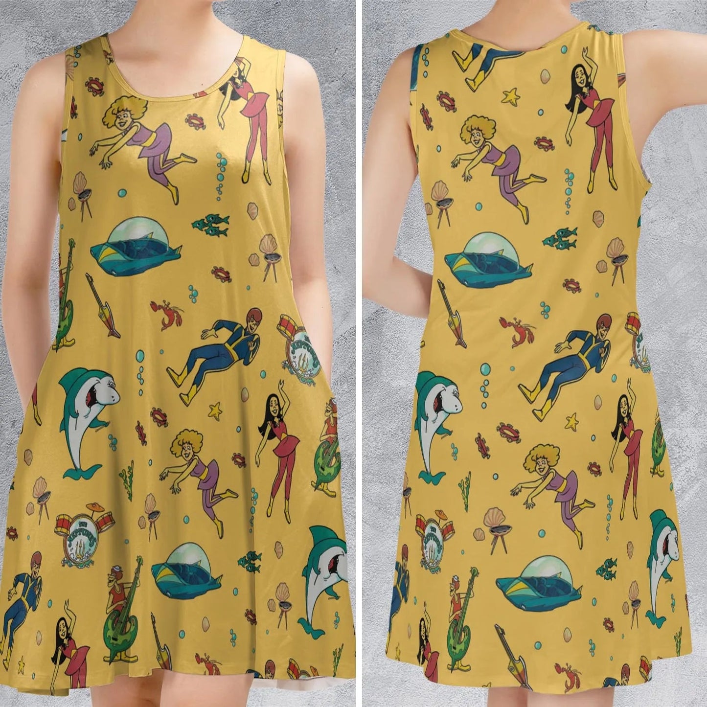 Casual Sleeveless Dress - SU1AP3FZ