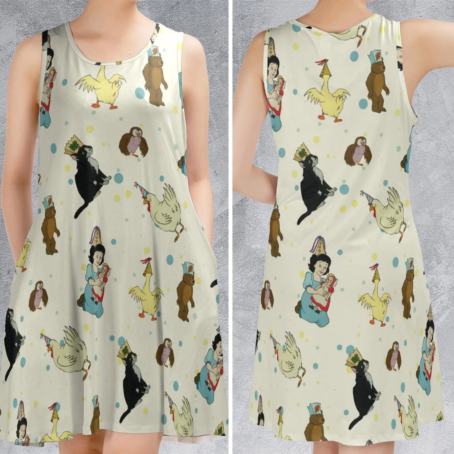 Casual Sleeveless Dress - DF8XYUJF
