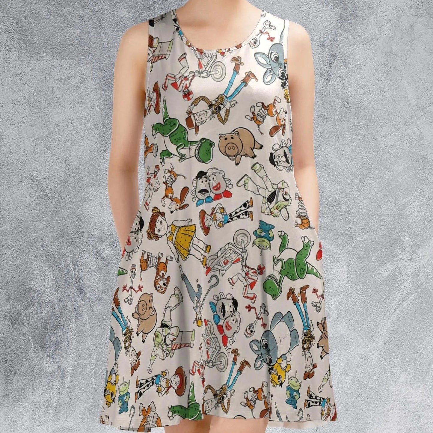 Casual Sleeveless Dress - 4LWJUYTF