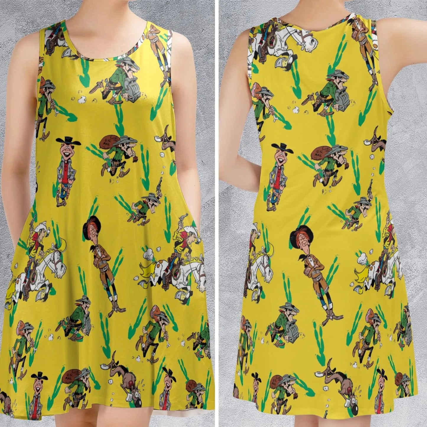 Casual Sleeveless Dress - 2UC397LV