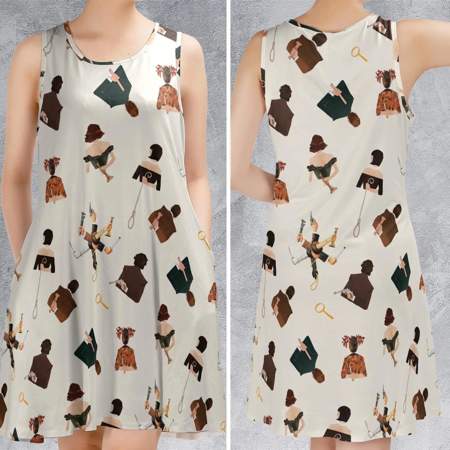 Casual Sleeveless Dress - LM6J7WZM