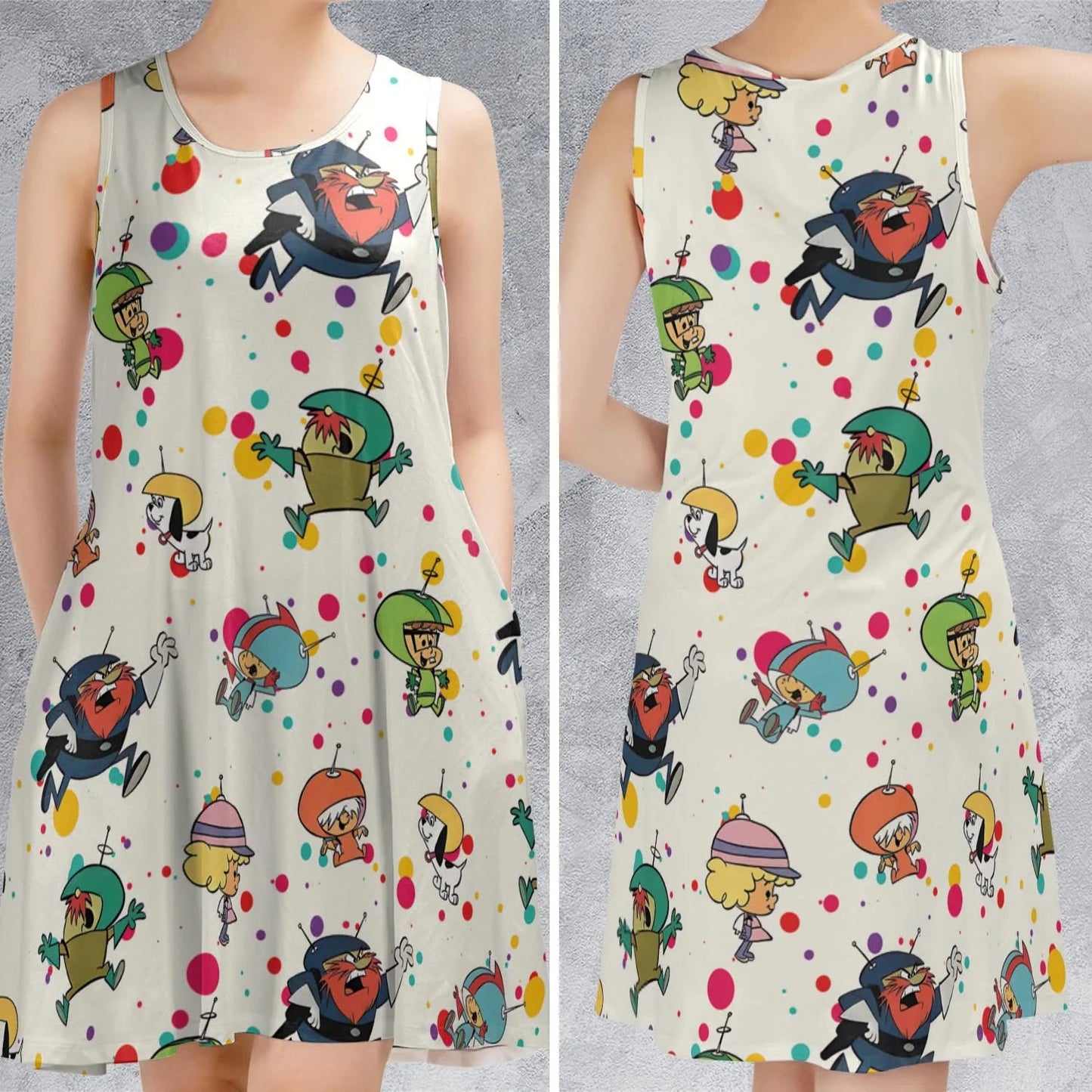 Casual Sleeveless Dress - P6LUQ51X