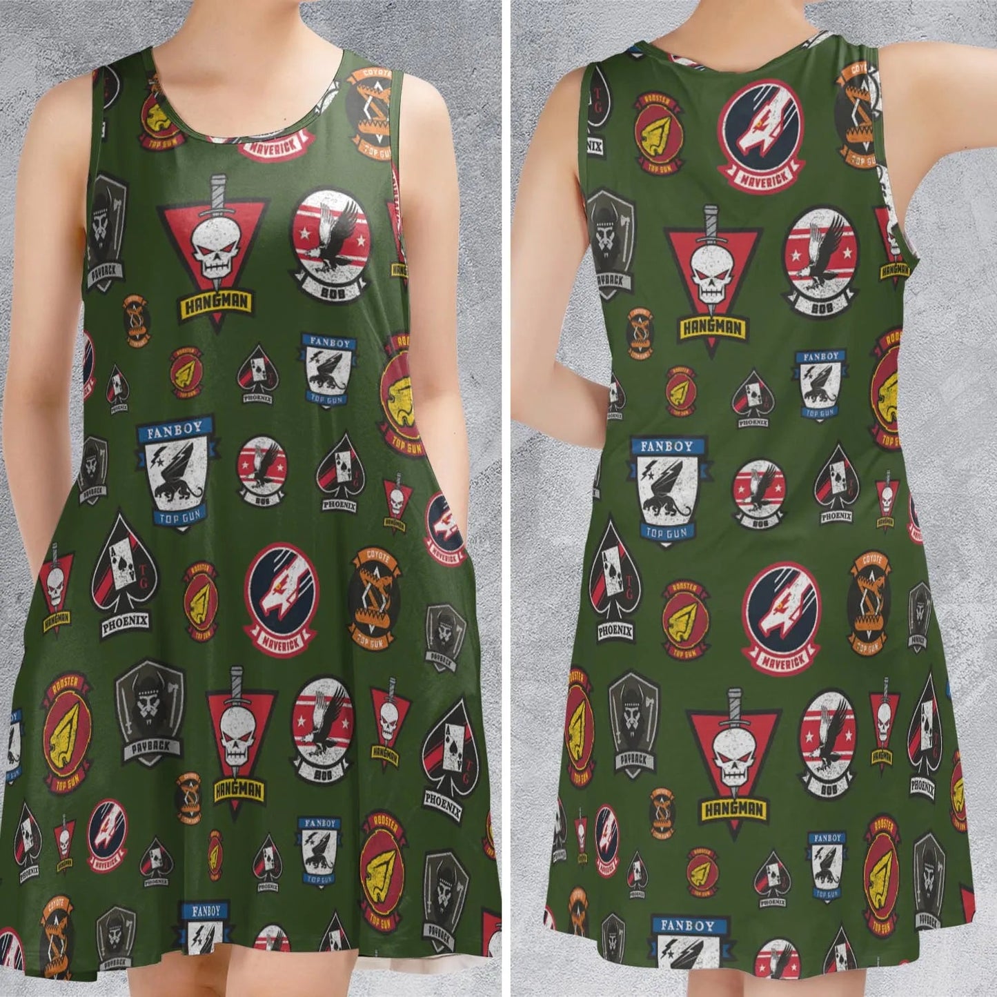Casual Sleeveless Dress - 93NHD1ZA