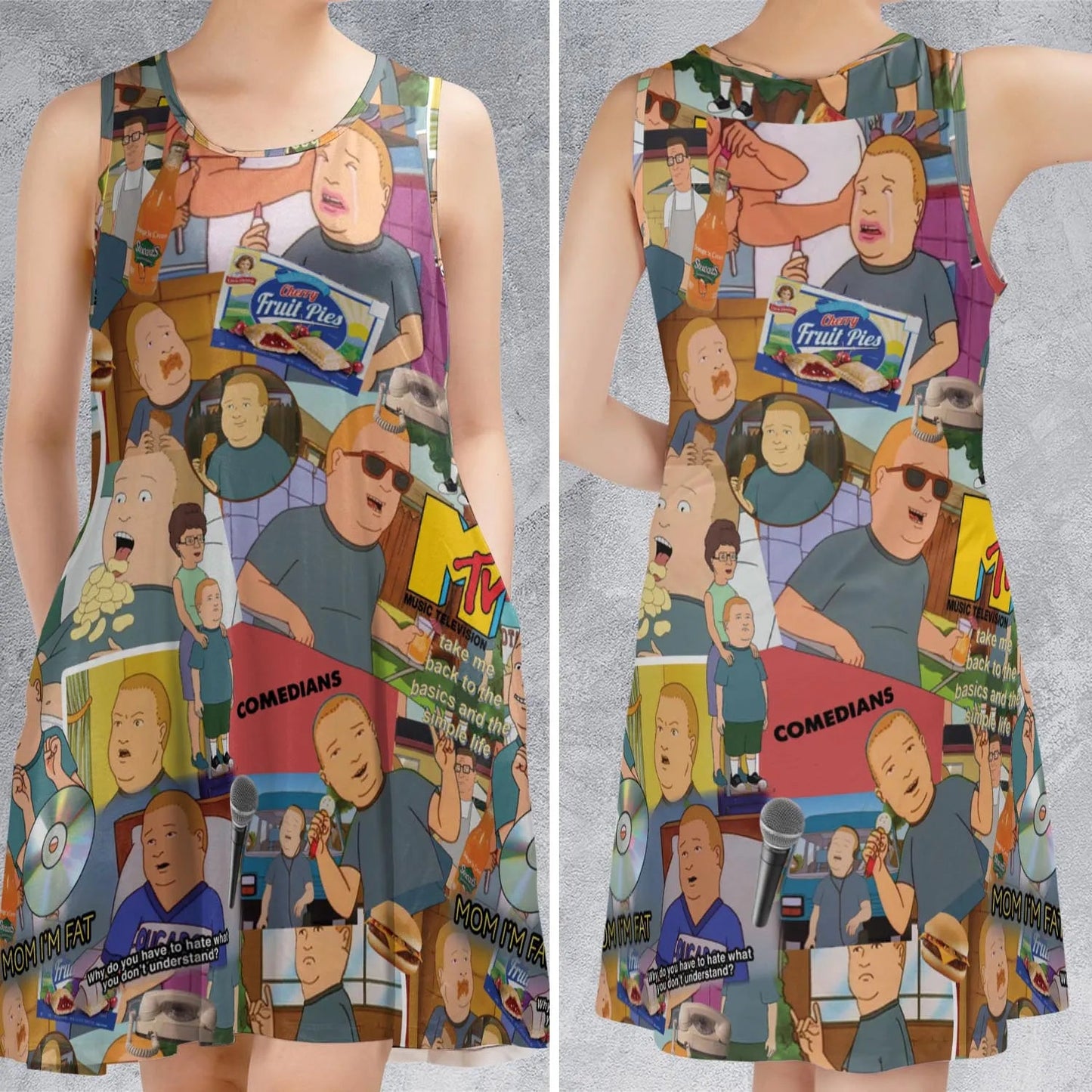 Casual Sleeveless Dress - DZG6DD5F
