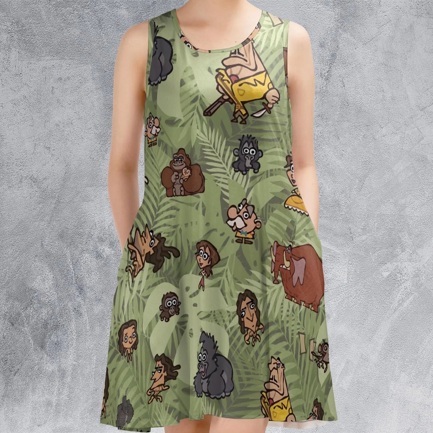 Casual Sleeveless Dress - M85LVQFZ