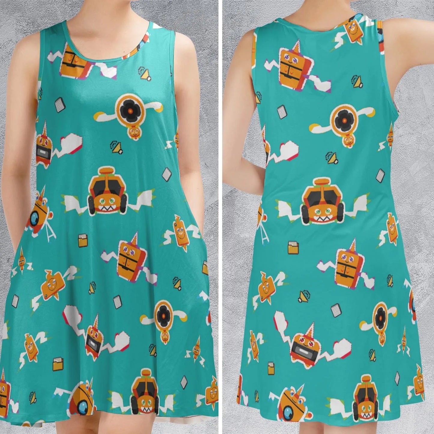 Casual Sleeveless Dress - TTTTDSVH