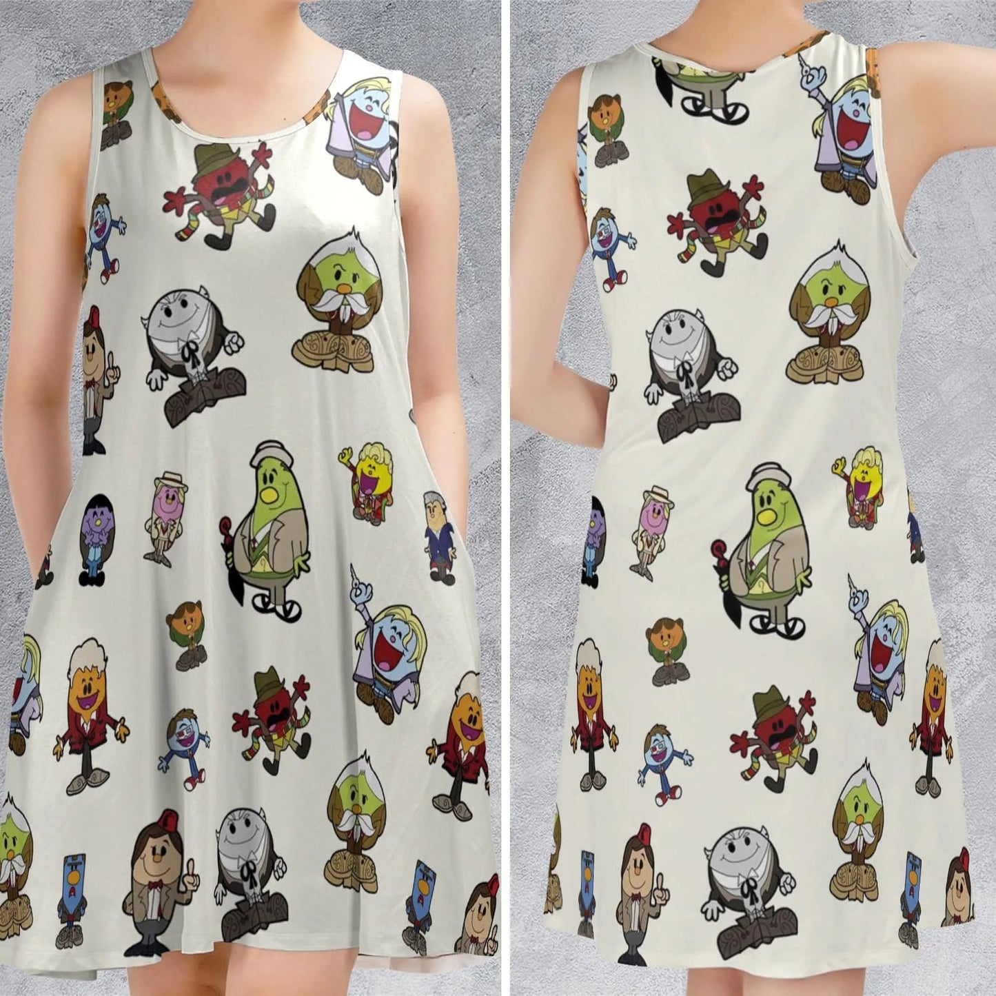Casual Sleeveless Dress - J4NDEWHM