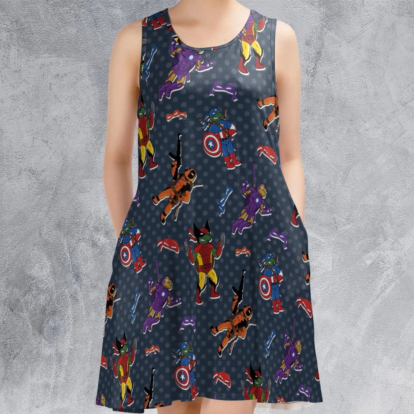 Casual Sleeveless Dress - A7APL4RQ