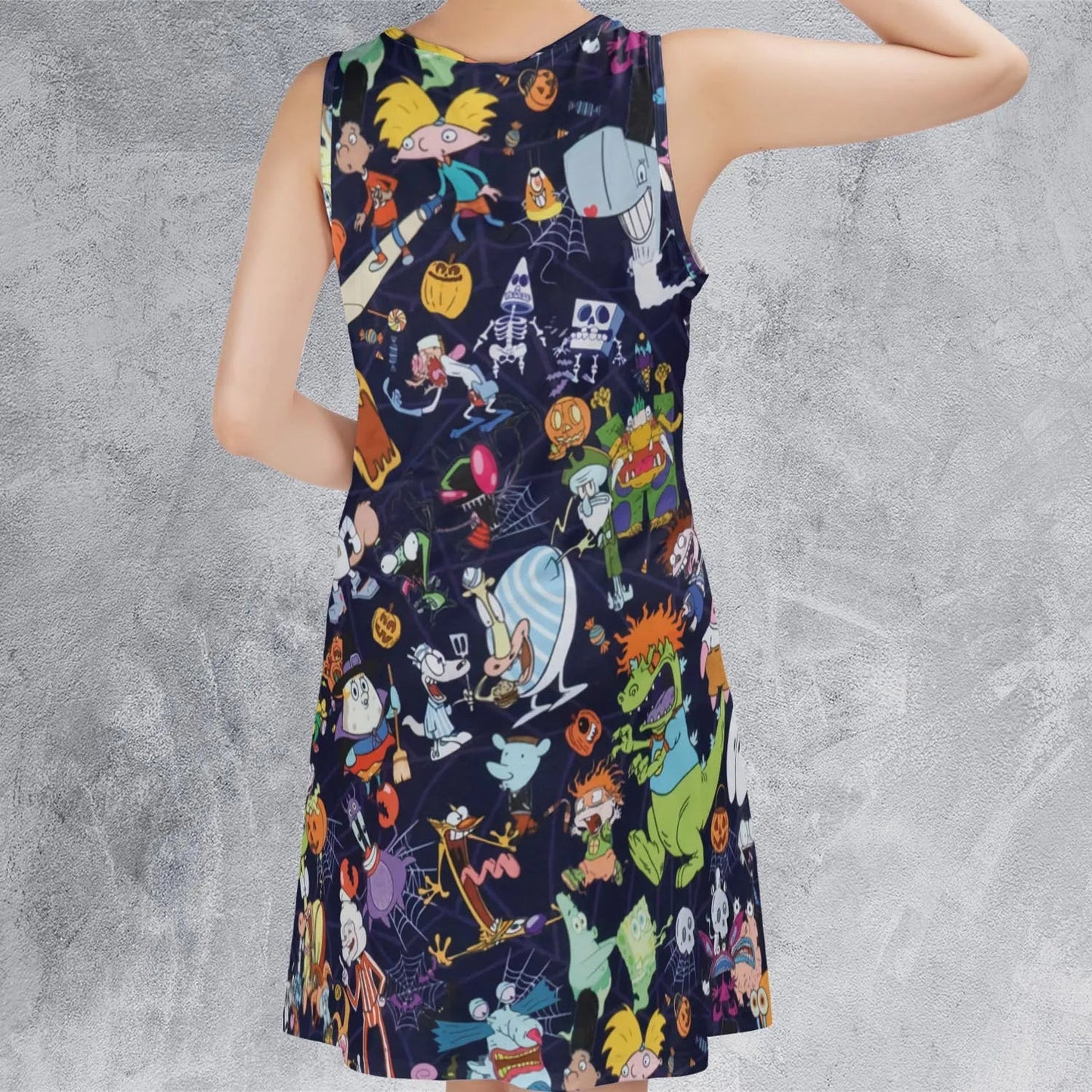 Casual Sleeveless Dress - RAMV5PT6