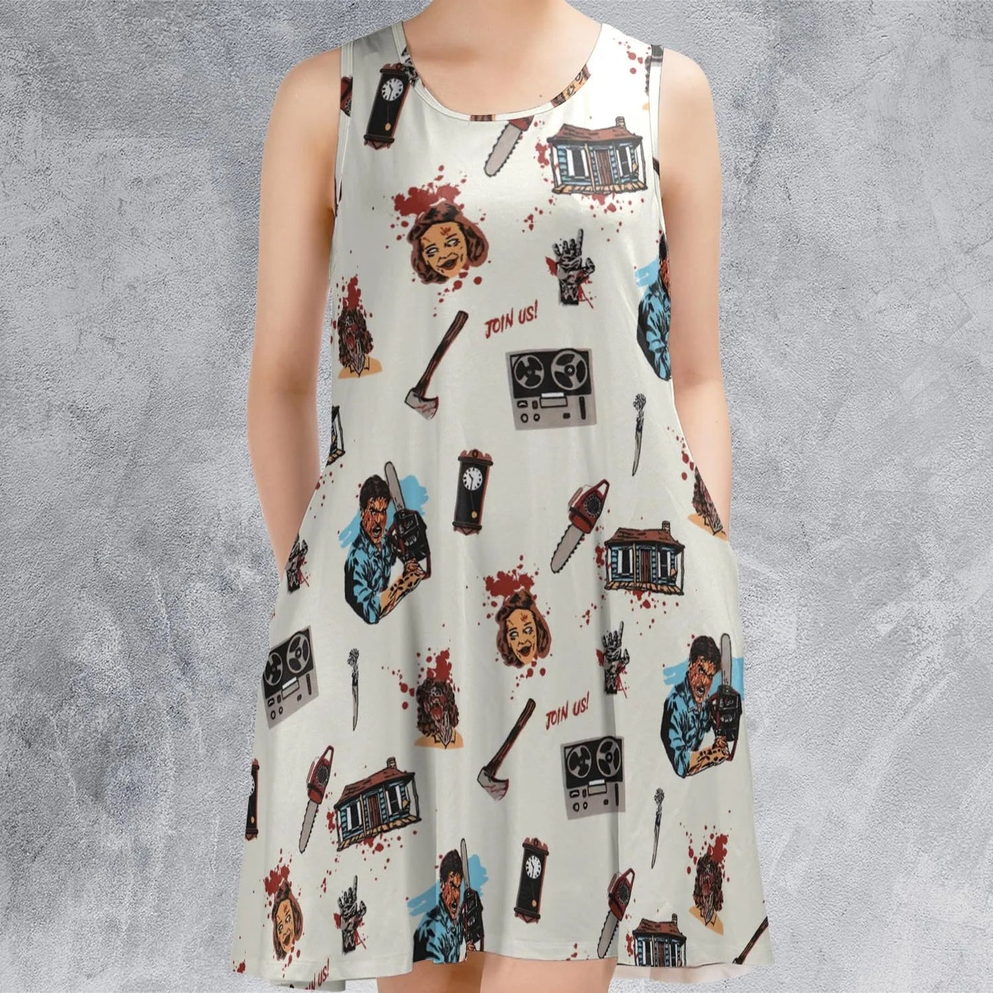 Casual Sleeveless Dress - 651UKB11