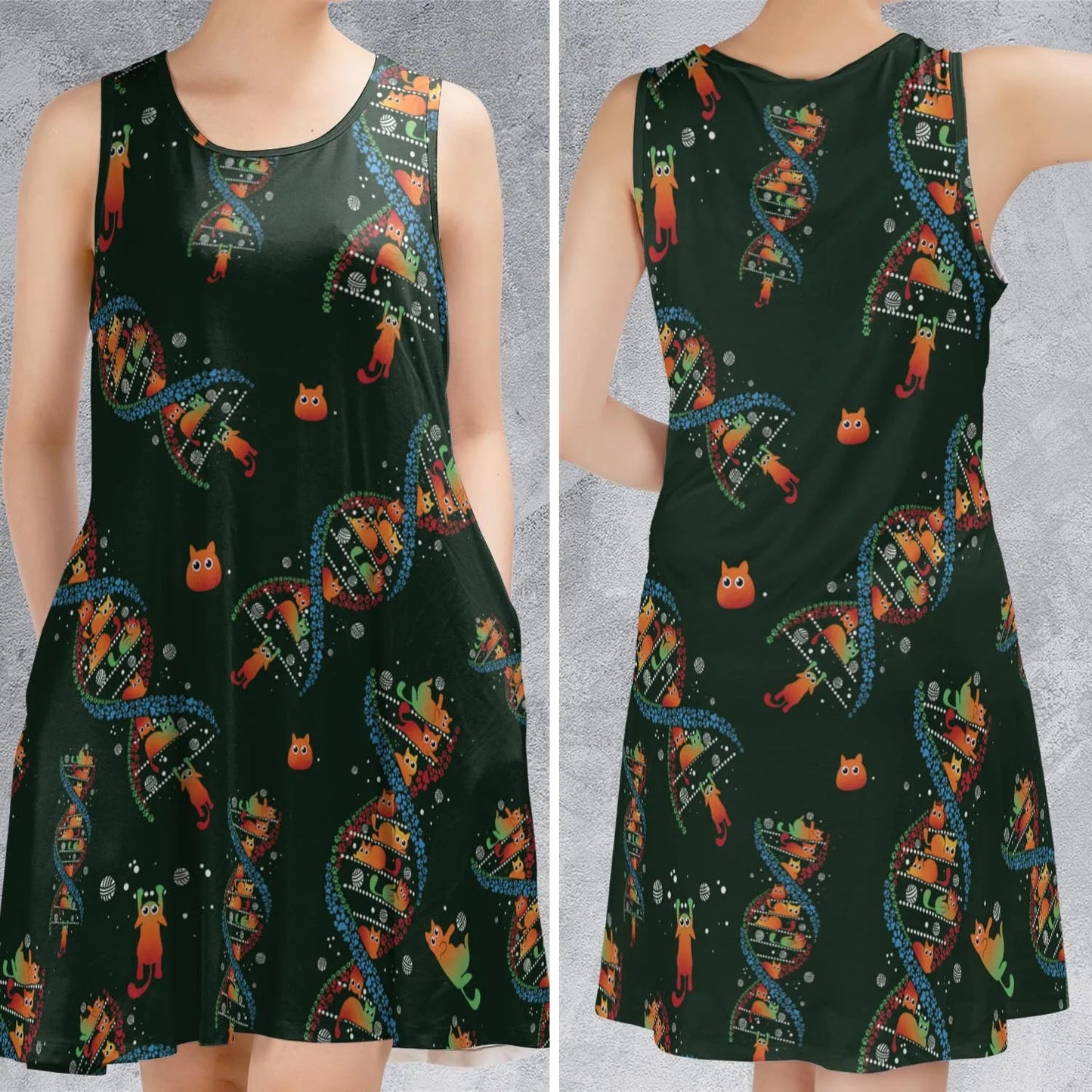 Casual Sleeveless Dress - 5QQ79G7T