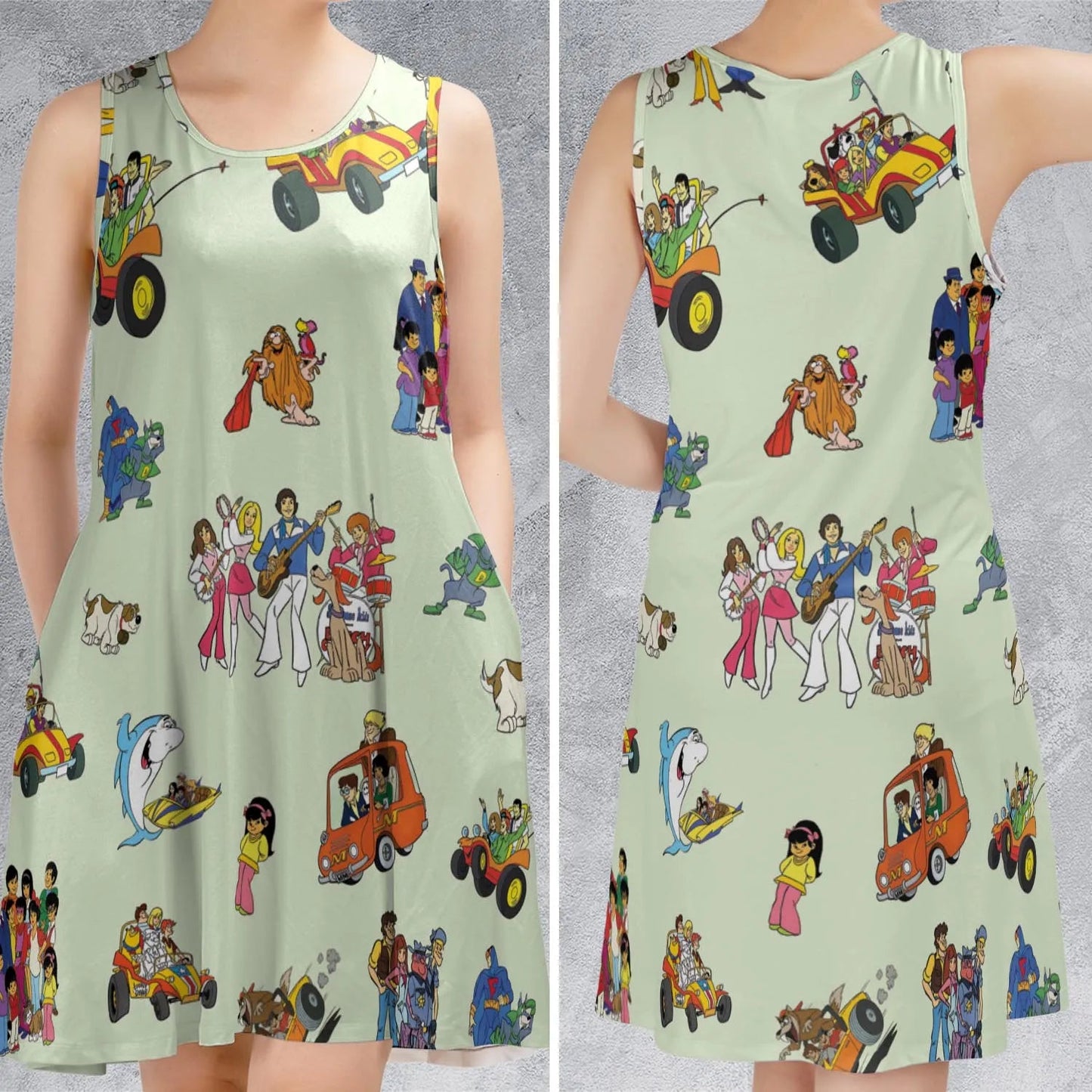 Casual Sleeveless Dress - XTT9QWQX