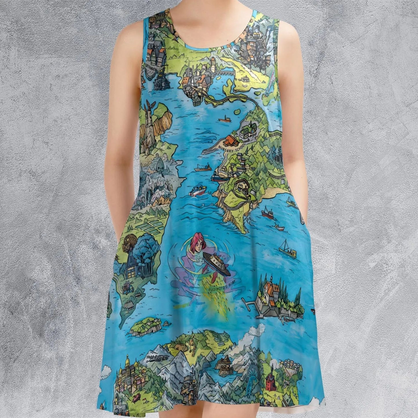 Casual Sleeveless Dress - H3YALPN3