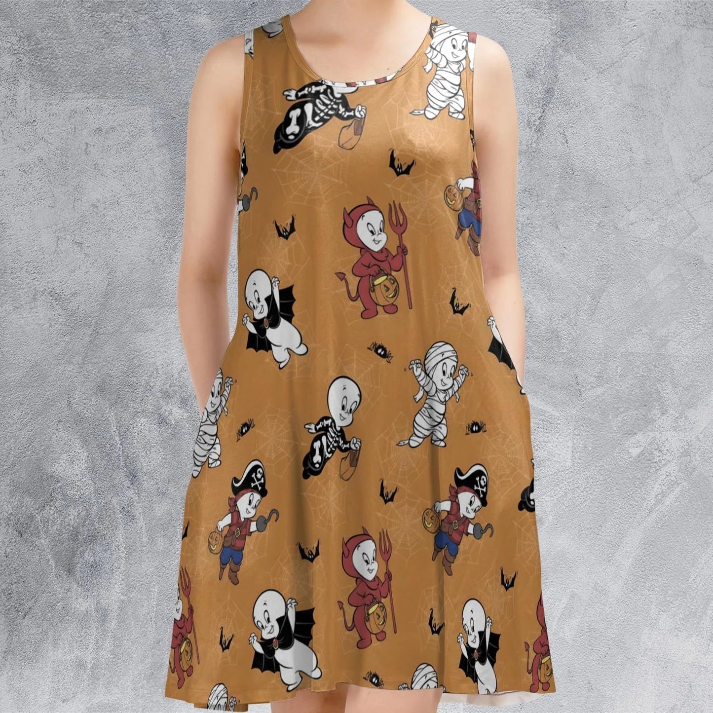 Casual Sleeveless Dress - 8USZD6R5
