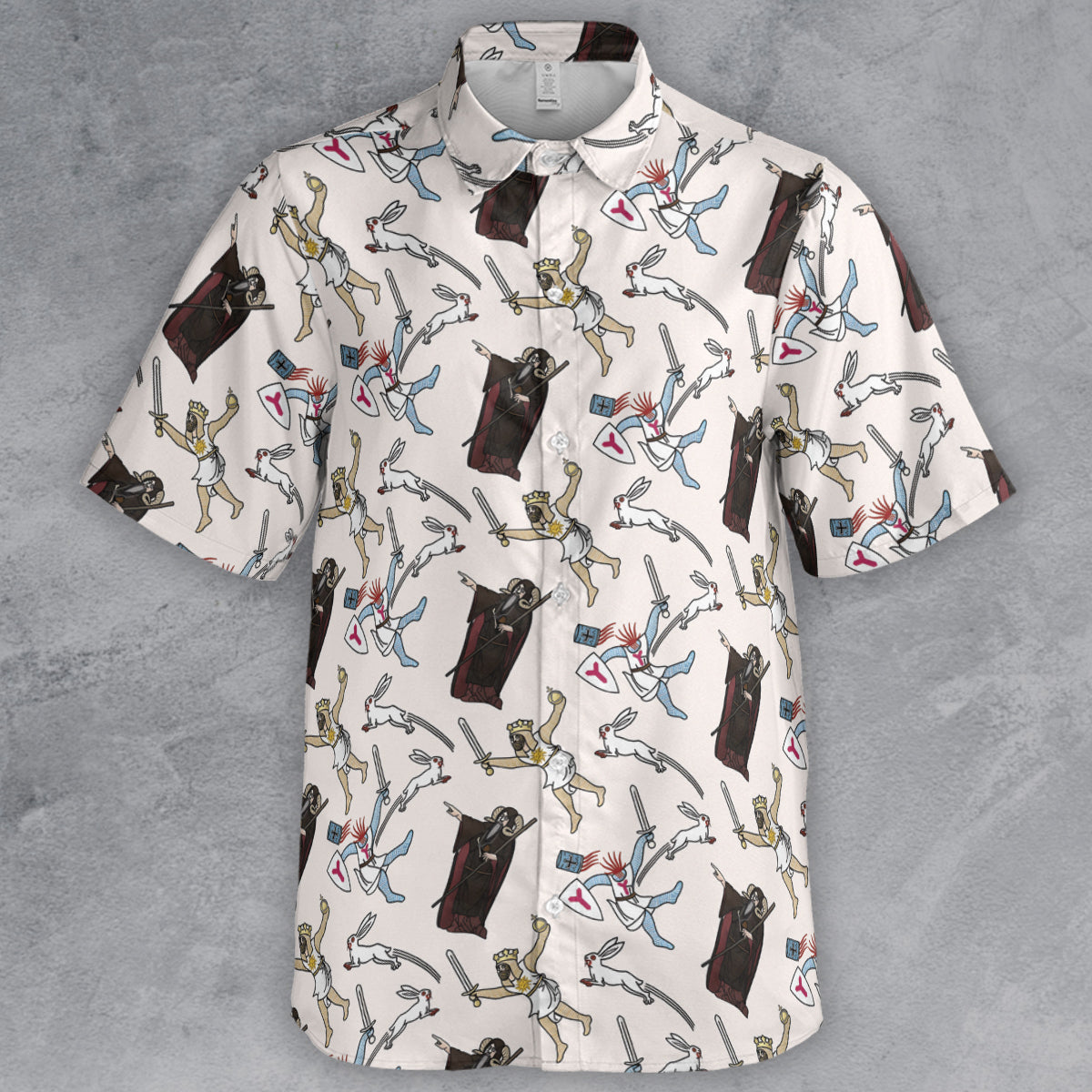 Short Sleeve Button Shirt - 4U8E6D57