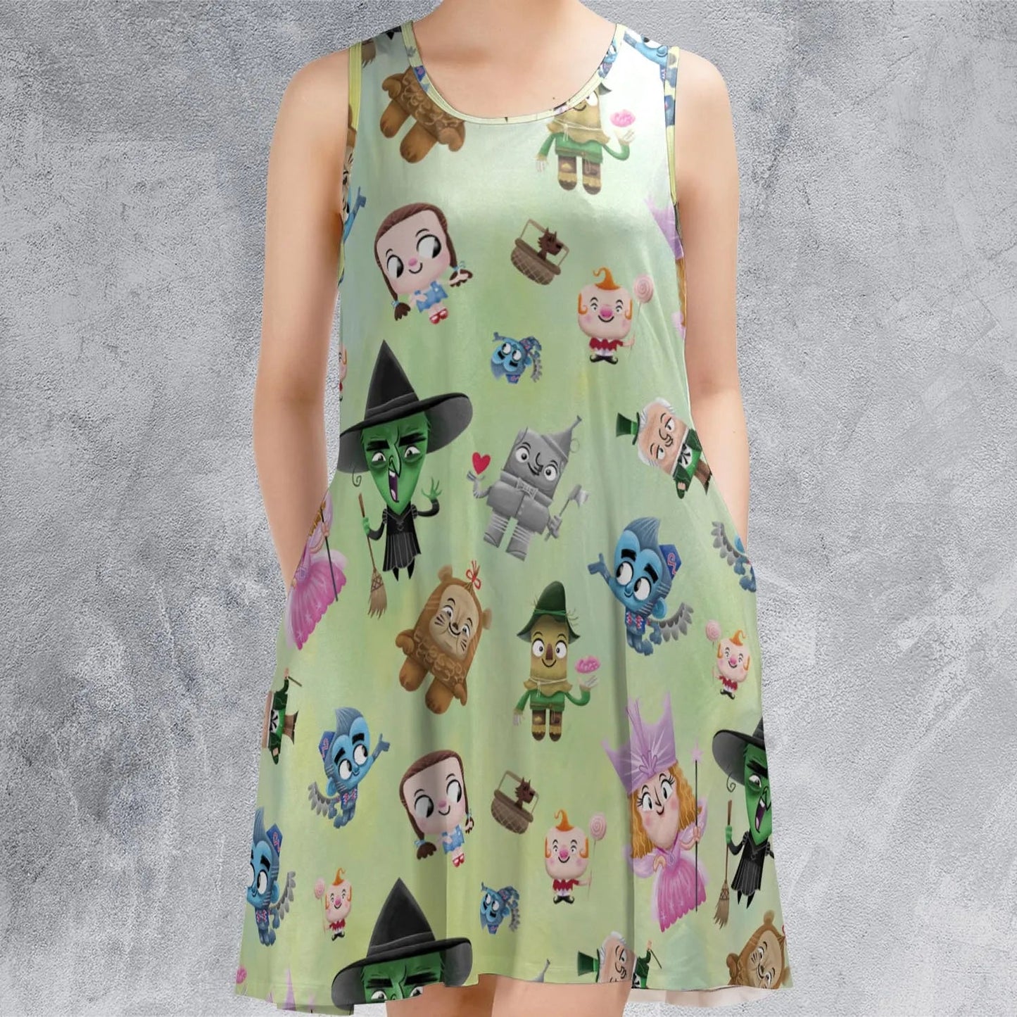 Casual Sleeveless Dress - WKATX3TW