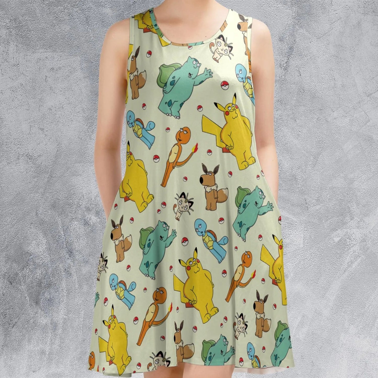 Casual Sleeveless Dress - JDX58Q51