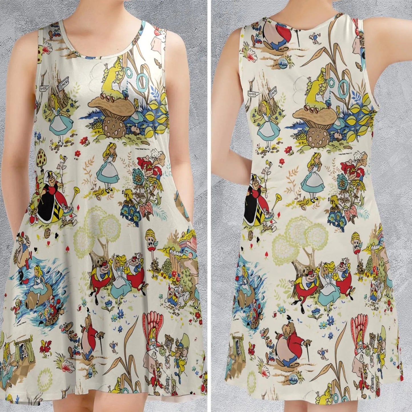 Casual Sleeveless Dress - 5RC6M8ZX