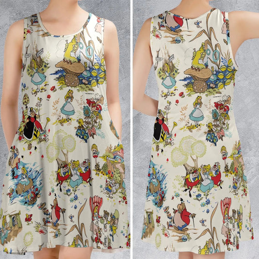 Casual Sleeveless Dress - 5RC6M8ZX